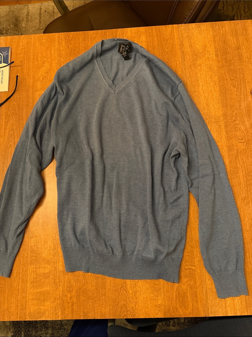 Jos. A. Bank Men's Cotton V-Neck Sweater Size XL